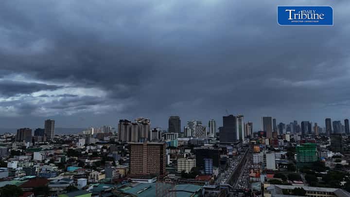 Dark clouds hovered over Metro Manila, on Wednesday, 26 August 2026