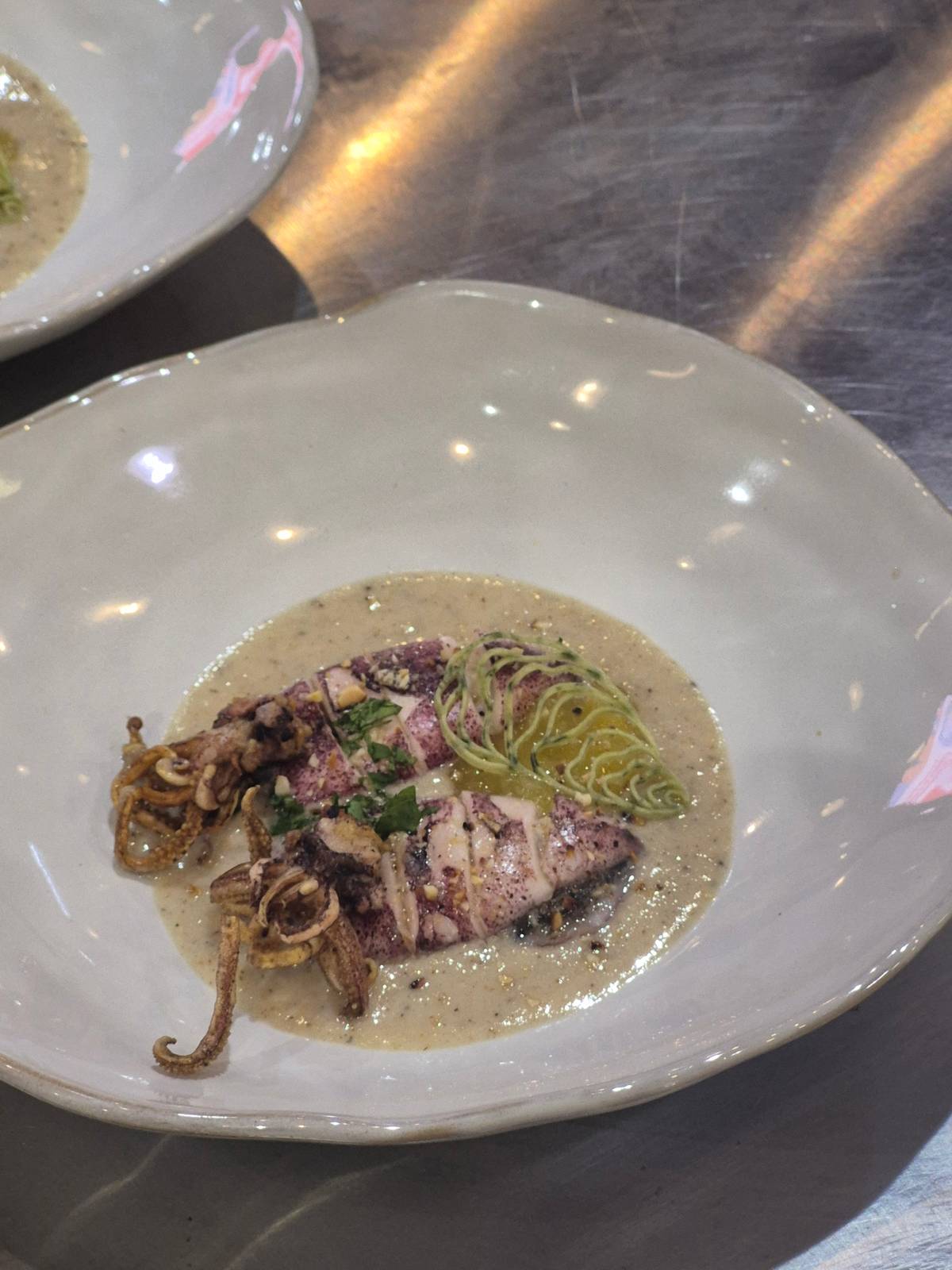 Our Lady of Fatima University’s squid appetizer served during the Seafood Showdown.