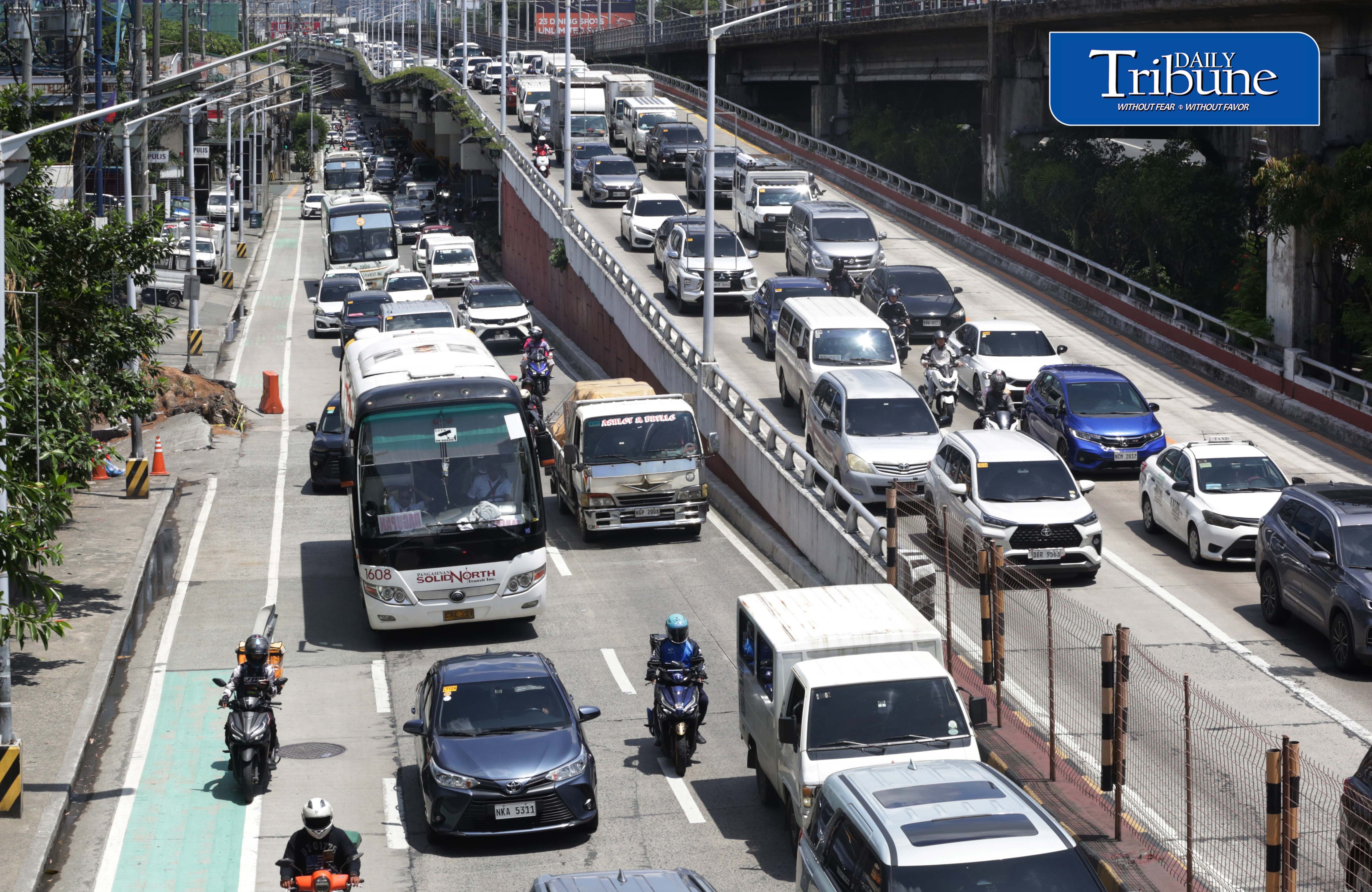 Heavy traffic on EDSA 
