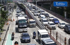 Heavy traffic on EDSA