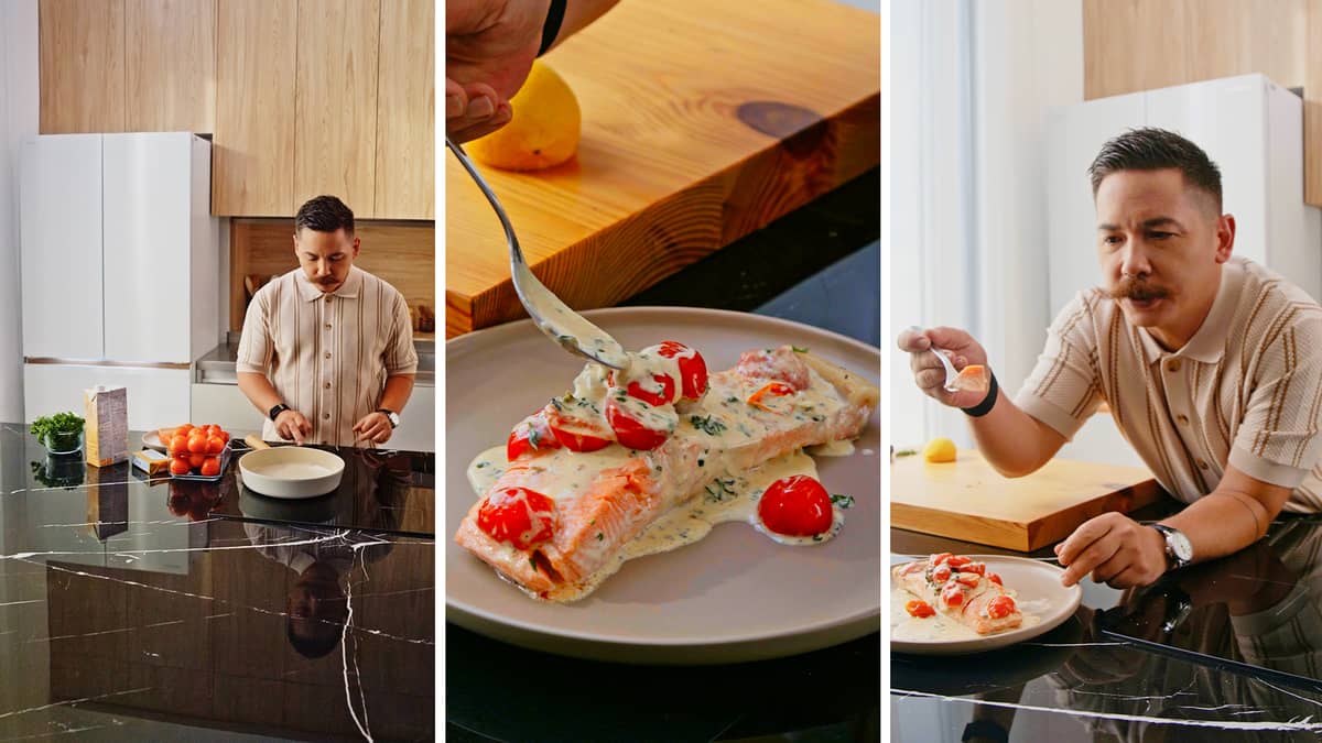 Freshness and simplicity are emphasized in chef Josh Boutwood’s salmon recipe.