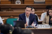 Senate President Win Gatchalian during the first budget deliberation for the proposed 2027 expenditure on Thursday, 27 August.