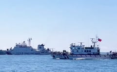 China deploys record number of ships around Taiwan