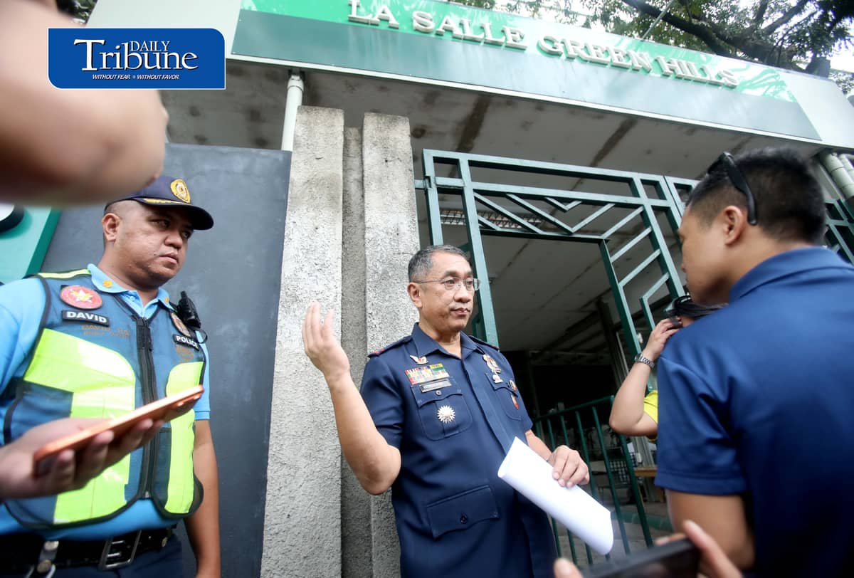 Following an investigation into security concerns at La Salle Green Hills on Thursday, 27 August 2026, Mandaluyong Police Chief PCol. Reynan Patam confirmed that a student was responsible for the message that caused the scare after allegedly identifying himself as a shooter. According to Patam, the student sent the message to a classmate, who immediately informed their parents. Photo/Analy Labor