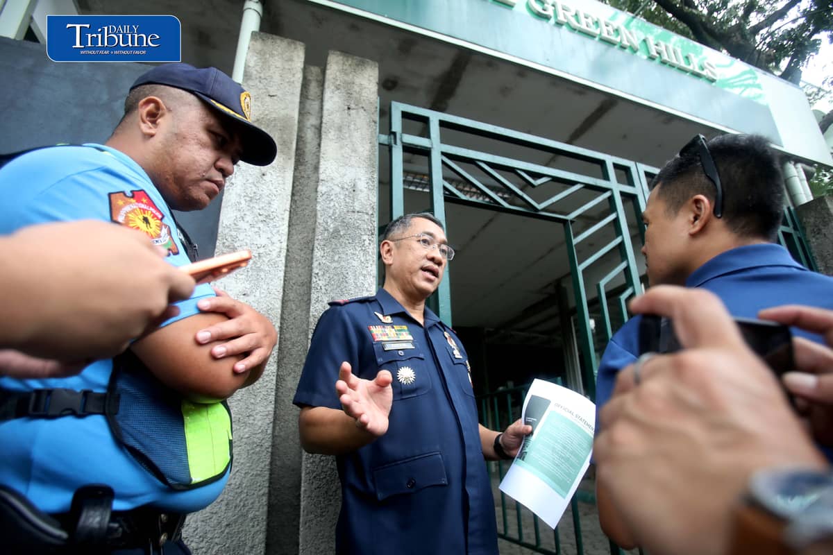 Following an investigation into security concerns at La Salle Green Hills on Thursday, 27 August 2026, Mandaluyong Police Chief PCol. Reynan Patam confirmed that a student was responsible for the message that caused the scare after allegedly identifying himself as a shooter. According to Patam, the student sent the message to a classmate, who immediately informed their parents. Photo/Analy Labor