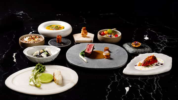 LOS Chicucos Verano Menú, signature seasonal five-course set menu at Cantabria by Chele Gonzalez.