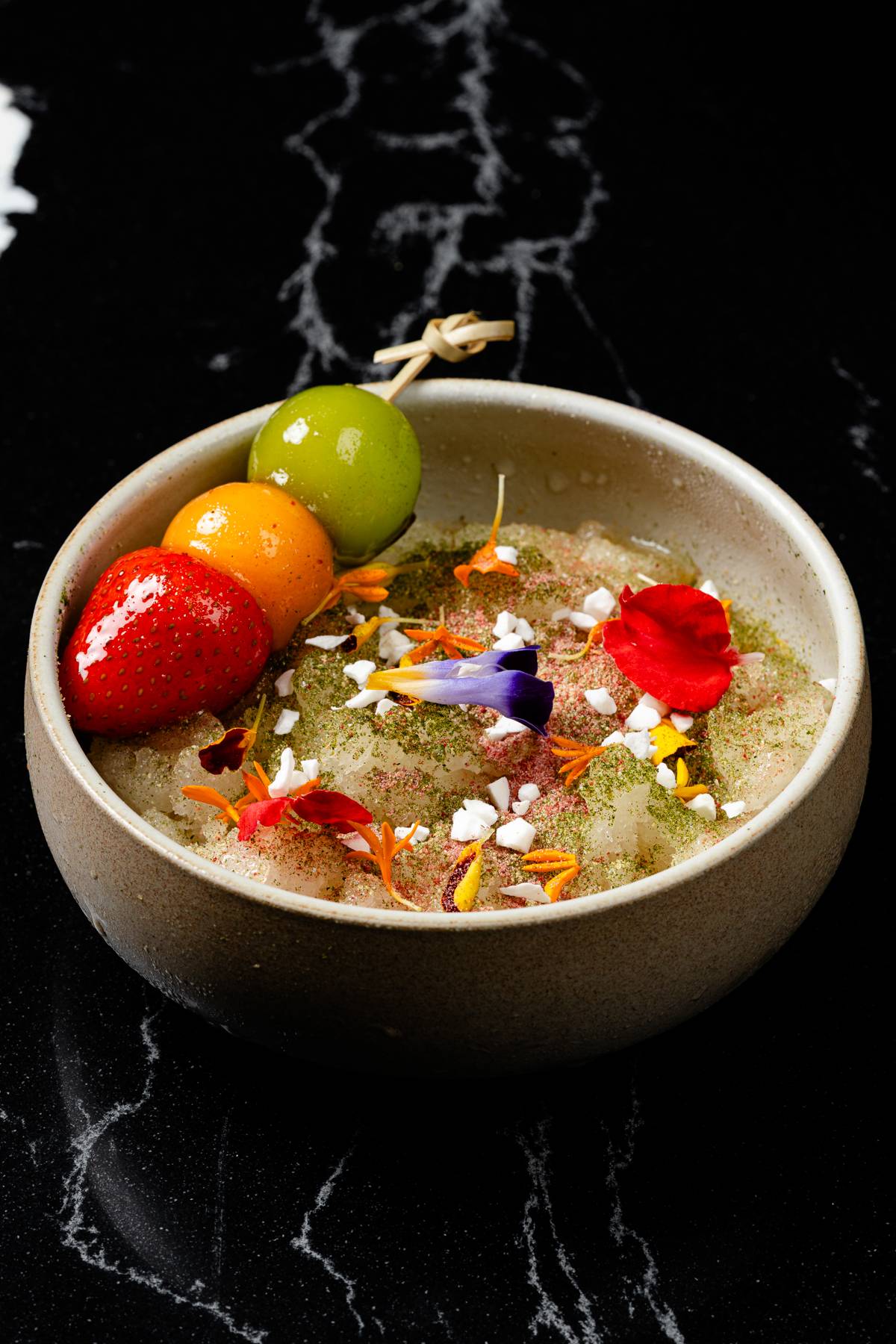 Fifth Course — Meloìn, Citricos y Macedonia.