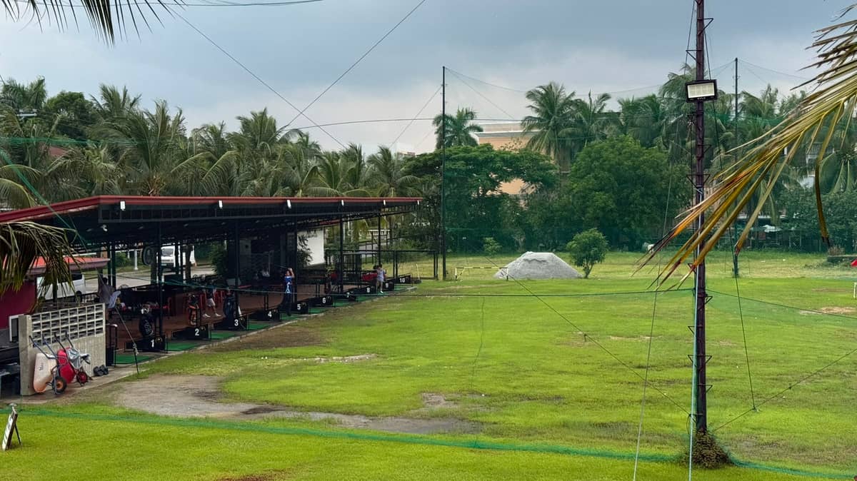 The golf facility at the Moonbay Marina Complex in the Subic Bay Freeport Zone is called the Sunset Swing Golf Range & Par 3 Course.