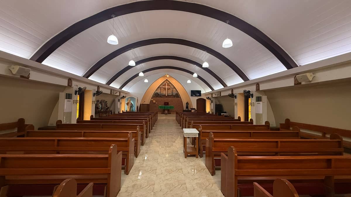 Inside St. Anne Chapel, taking a quiet moment to pray, reflect and give thanks.