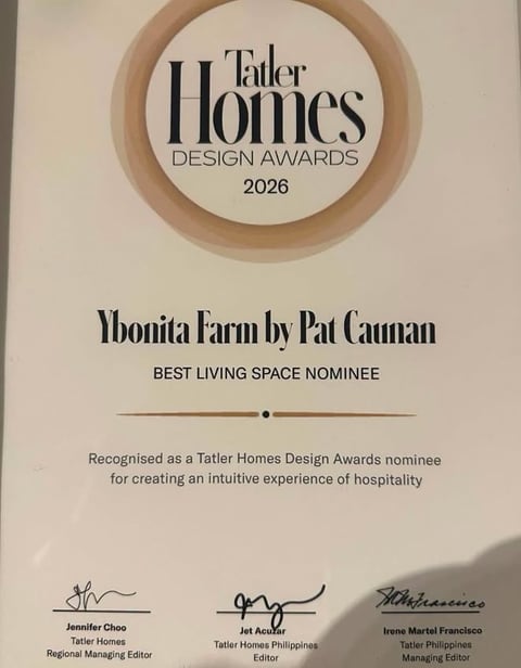 OWWA CHIEF’S BROTHER EARNS TATLER HOMES DESIGN AWARDS NOMINATION