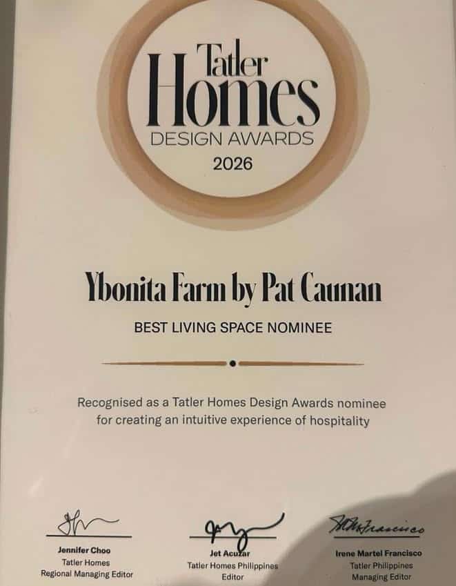 OWWA CHIEF’S BROTHER EARNS TATLER HOMES DESIGN AWARDS NOMINATION