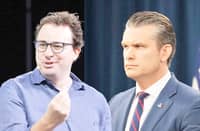 ANTHROPIC CEO Dario Amodei (left) and US Defense Secretary Pete Hegseth. A federal judge ruled that the Pentagon unlawfully blacklisted the AI company as a national security supply chain risk, finding that the government retaliated against Anthropic over constitutionally protected speech.