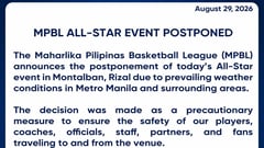 Heavy rains, floods cancel MPBL All-Star