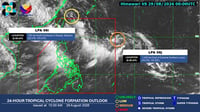 PAGASA monitors two LPAs outside PAR
