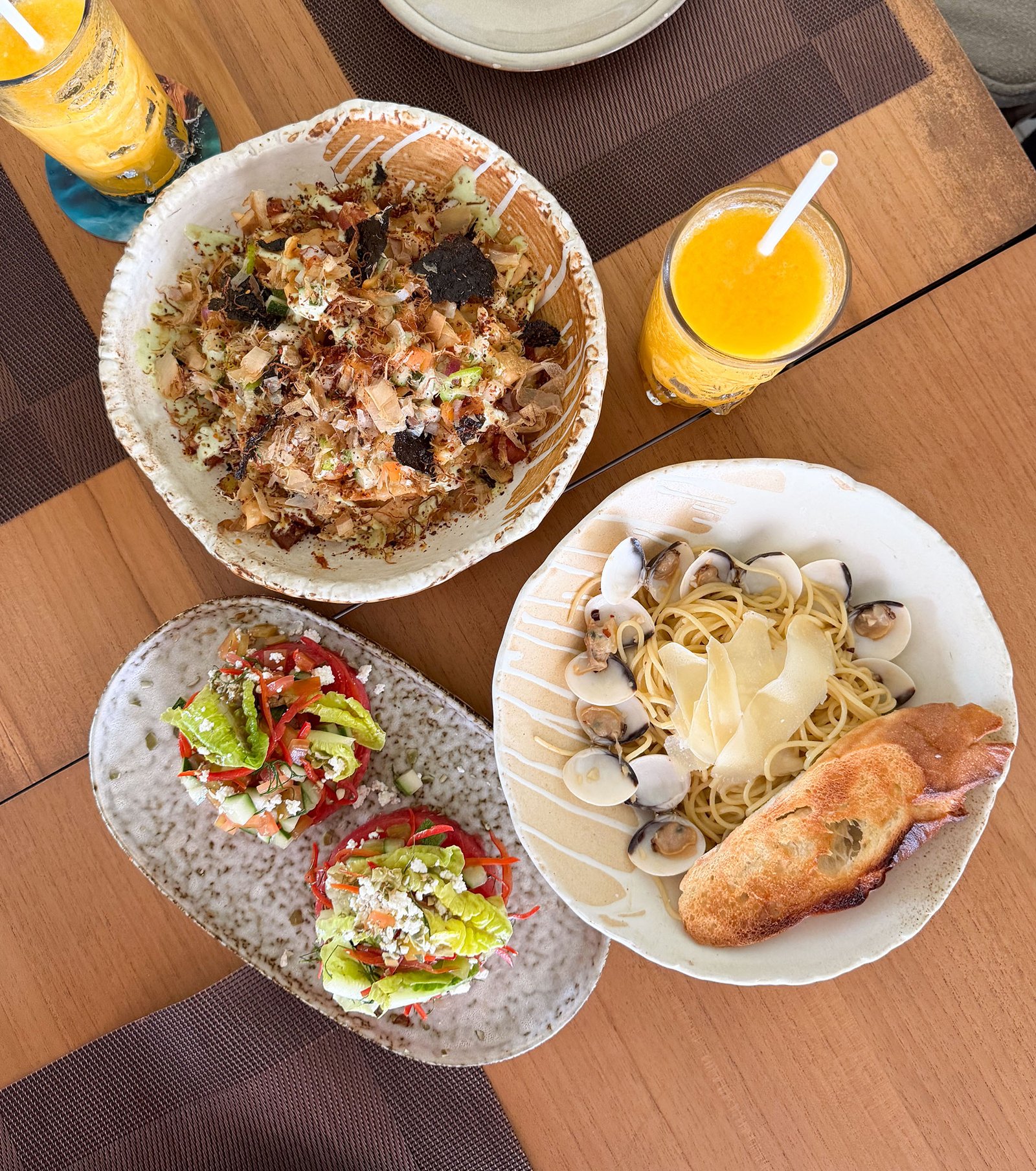 A hearty island lunch at the hotel.