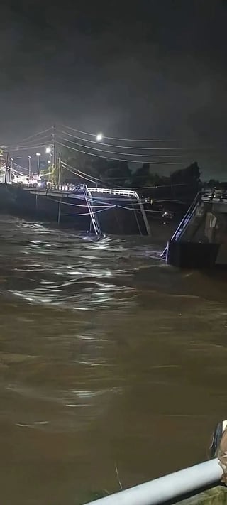 Agana Bridge collapses in Tarlac City