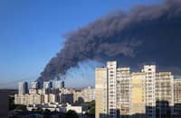 SMOKE rises following a Russian air attack in Kyiv on 29 August 2026, amid the Russian invasion of Ukraine.