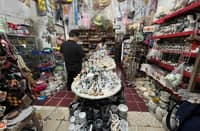 A marble store near the Port of Tablas features various kinds of marble products, ranging from sacred items to lamps, jars and figurines.