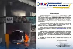 LTFRB summons bus firm amid SLEX vehicle fire