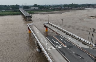 What brought down Aquino Bridge?