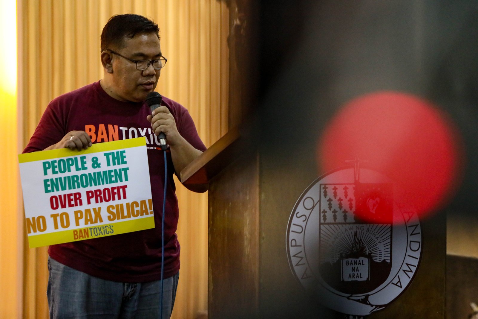 Various indigenous, progressive, and environmental sector groups gathered at the launch of the “No To Pax Silica Network” in Quezon City on Monday, 31 August, 2026. A cultural and culminating program was seen opposing Pax Silica. | Aram Lascano