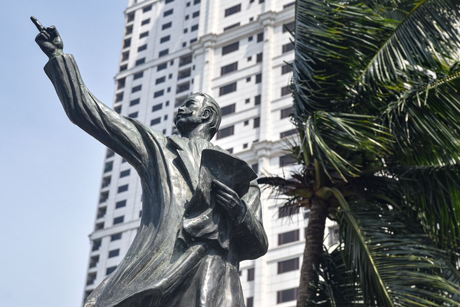 A monument of Filipino journalist and propagandist Marcelo H. del Pilar stands at the corner of M.H. del Pilar Street and Quirino Avenue in Manila, on August 31.

Also known by his pen name 'Plaridel' del Pilar was a leading figure of the Propaganda Movement and is venerated as one of the pioneers of Philippine journalism. He edited La Solidaridad, using the publication to campaign for reforms under the Spanish colonial.
