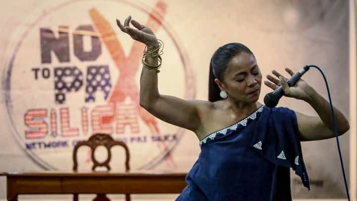 Various indigenous, progressive, and environmental sector groups gathered at the launch of the “No To Pax Silica Network” in Quezon City on Monday, 31 August, 2026. A cultural and culminating program was seen opposing Pax Silica. | Aram Lascano