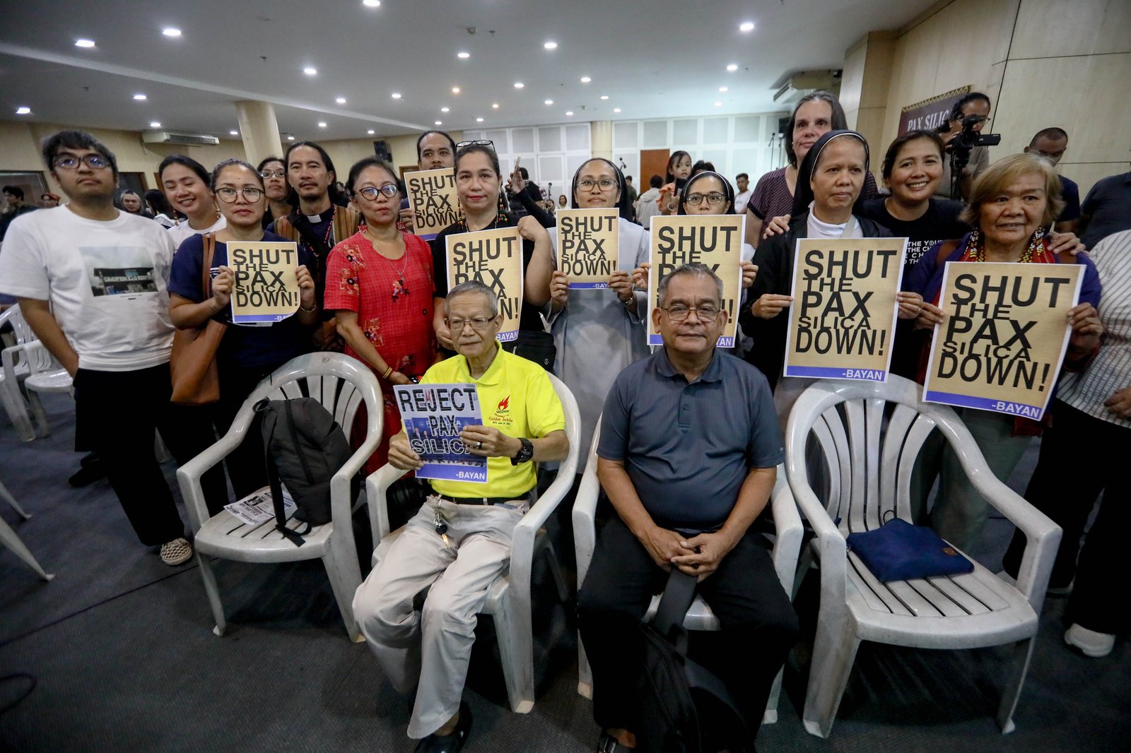 Various indigenous, progressive, and environmental sector groups gathered at the launch of the “No To Pax Silica Network” in Quezon City on Monday, 31 August, 2026. A cultural and culminating program was seen opposing Pax Silica. | Aram Lascano