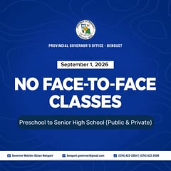 Benguet suspends face-to-face classes on 1 September