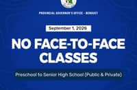 Benguet suspends face-to-face classes on 1 September