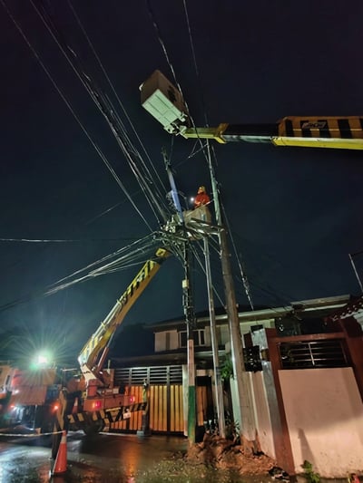Meralco nears full power restoration
