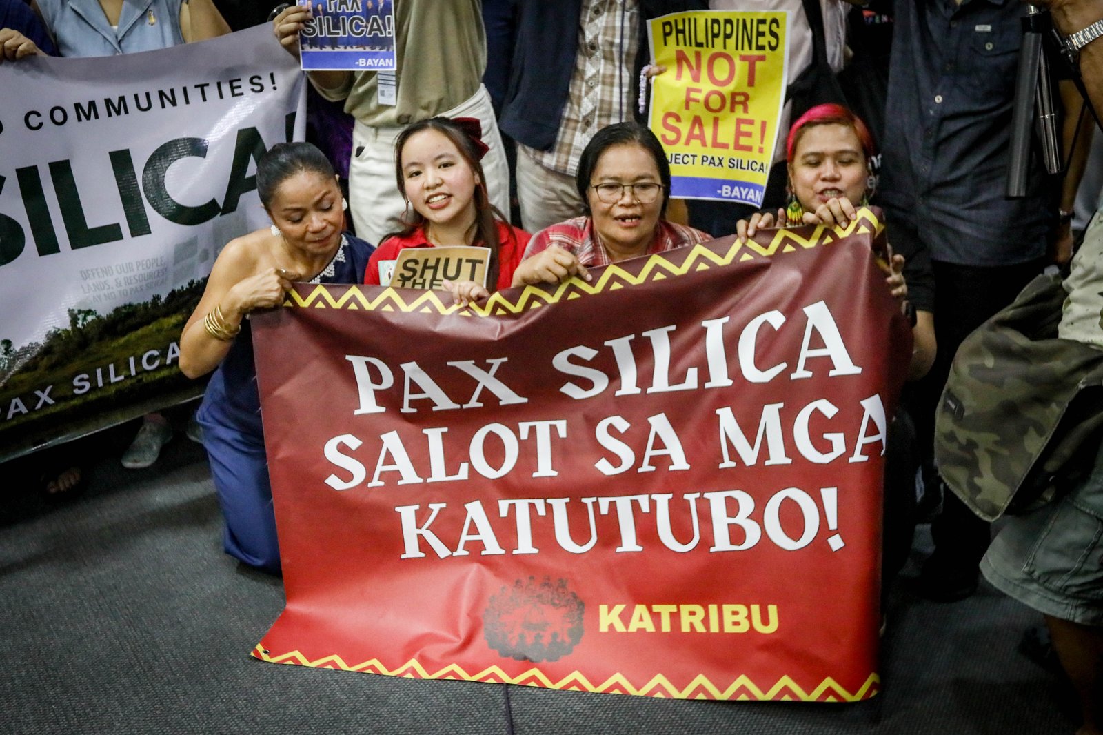 Various indigenous, progressive, and environmental sector groups gathered at the launch of the “No To Pax Silica Network” in Quezon City on Monday, 31 August, 2026. A cultural and culminating program was seen opposing Pax Silica. | Aram Lascano