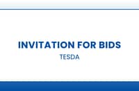 TESDA: Invitation for Bids