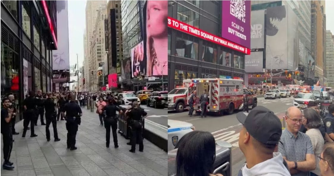 Knife-wielding woman shot dead by NYPD after fatal Times Square stabbing