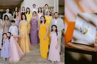 (FIRST row) Amaya Constantino, Nadia Buensalido, Yvonne Dayrit-Romualdez, Annika
Buensalido, Mark Dayrit (2nd row) Jason and Nikki Buensalido, Pablo Constantino and Jaqui Day.