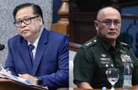 LAWYER Reynaldo Robles conducts a direct examination of Col. Manaros Boransing II during the 20th day of the impeachment trial of Vice President Sara Duterte.