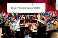 LEADERS of the Pacific Islands attend the Ocean Partnership Roundtable in Koror, Palau, ahead of the 55th Pacific Islands Forum Leaders Meeting.