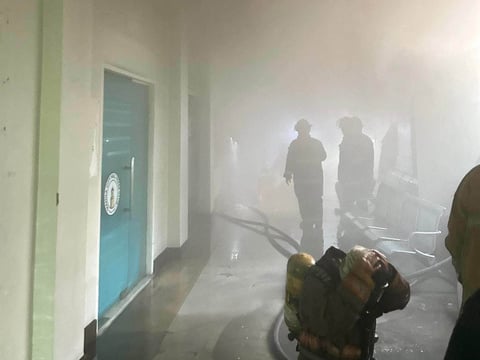 Fire out at Manila City Hall