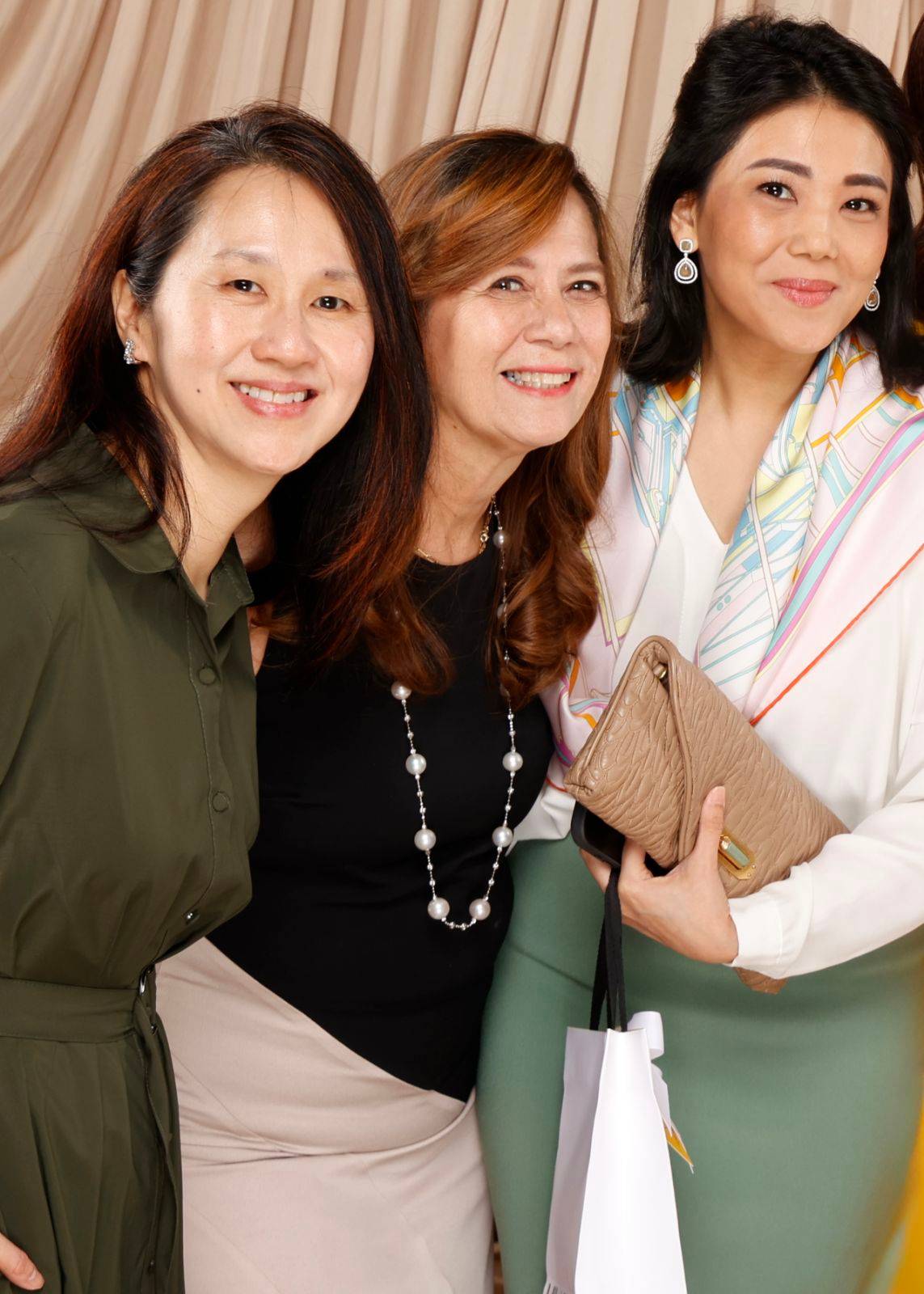 JENNY Ang, Tina Garcia and Maiki Oreta.