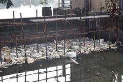 Manila Bay Trash at Libertad Pumping Station