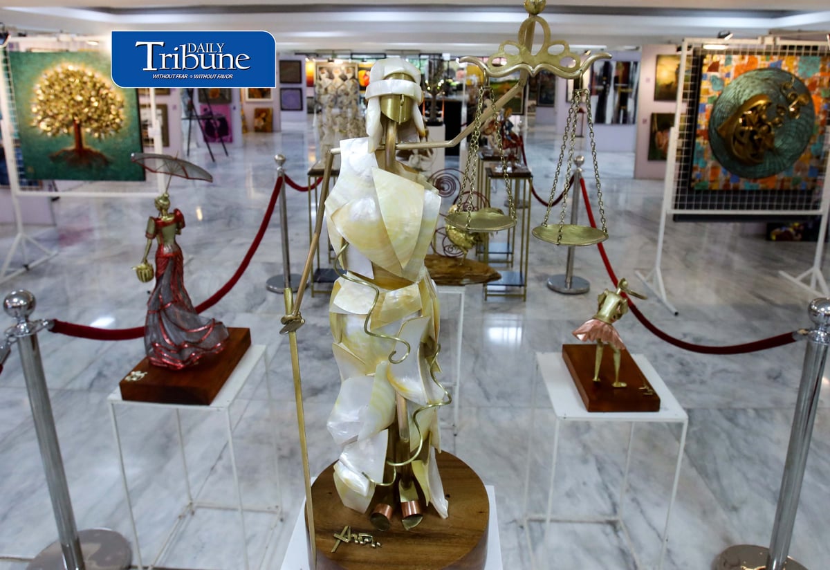 ART FOR A CAUSE 🎨 | Paintings and sculptures by Filipino artists are showcased at the Tahanang Sining Art Exhibition for a Cause 2026 at the House of Representatives in Quezon City.
Running from 1 to 10 September, the fundraising exhibition will allocate a portion of its proceeds to help cancer patients.
📷 Analy Labor