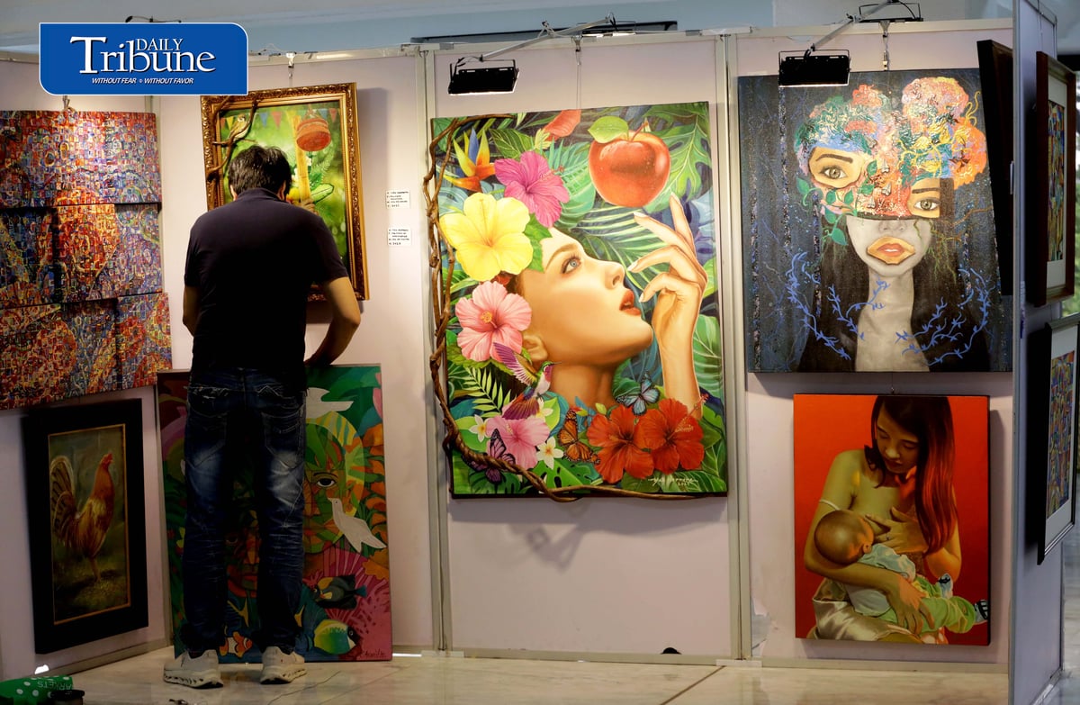 ART FOR A CAUSE 🎨 | Paintings and sculptures by Filipino artists are showcased at the Tahanang Sining Art Exhibition for a Cause 2026 at the House of Representatives in Quezon City.
Running from 1 to 10 September, the fundraising exhibition will allocate a portion of its proceeds to help cancer patients.
📷 Analy Labor