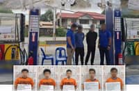 AUTHORITIES arrest five suspects and seize over 50,000 liters of illicit petroleum products valued at P4 million during joint buy-bust operations targeting unlicensed gasoline stations in Masinloc and San Narciso, Zambales.