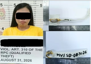 Caregiver nabbed after stealing P100K diamond-studded gold ring from employer in Quezon City