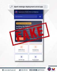 DPWH warns public vs fake websites posing as agency