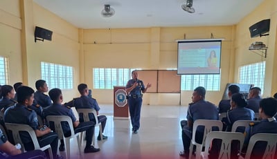 ORMIN police bring crime prevention lessons to students in Pinamalayan