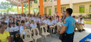 Calapan police conduct anti-bullying awareness, lockdown drill in Oriental Mindoro