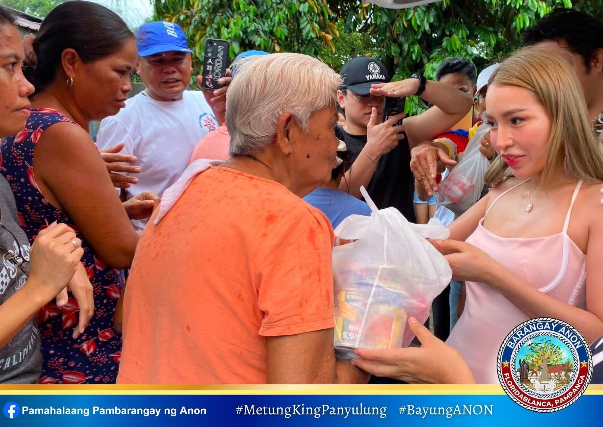 Jelai Andres extends aid to flood-hit Pampanga