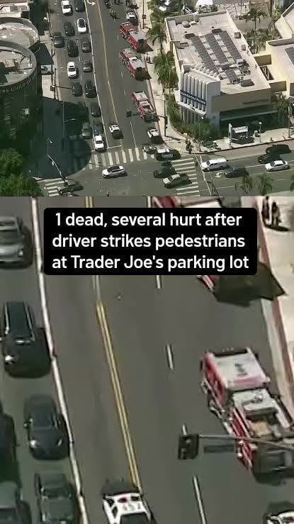 1 dead, 4 injured after car crashes into Trader Joe’s parking lot in Los Angeles