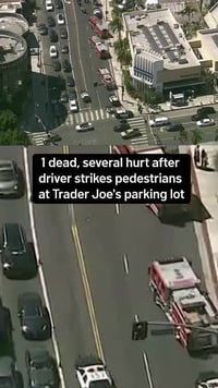 1 dead, 4 injured after car crashes into Trader Joe’s parking lot in Los Angeles